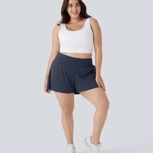 HALARA Women's Dark Blue Athletic Shorts